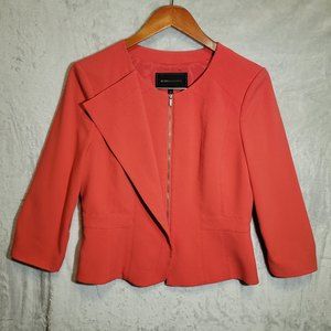 BCBGMaxAzria Coral Zip Blazer Women's Size Medium M Zipper Coat Jacket